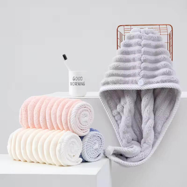 China Microfiber hair drying cap (ass colur)