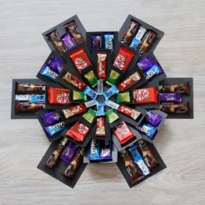 beautiful gift box for chocolate & photo decoration - Message Gift Box - 7-layer Explosion box for gift - 7-layer Magick chocolate box for gift - ( WITHOUT CHOCOLATE )