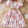 New Baby Girls Dress Premium Quality Beautiful Party Dress 3D Digital Print One Piece Baby Dress for 3-12Yrs