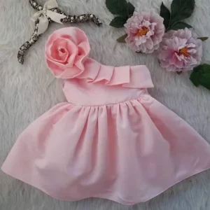 Cotton rose frock for cute baby girl